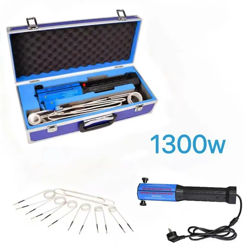 NEW 1300W Induction Heater Kit Automotive 110V/220V Flameless Heat Induction Heating Machine Car Repair Tool with 8/10Coils