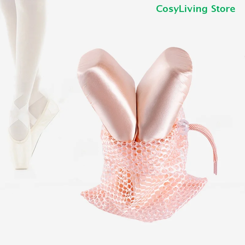 巾着バレエバッグブルーシャンパンカラーダンスバッグ女の子のためのバレリーナポワントシューズバッグバレエダンスアクセサリー