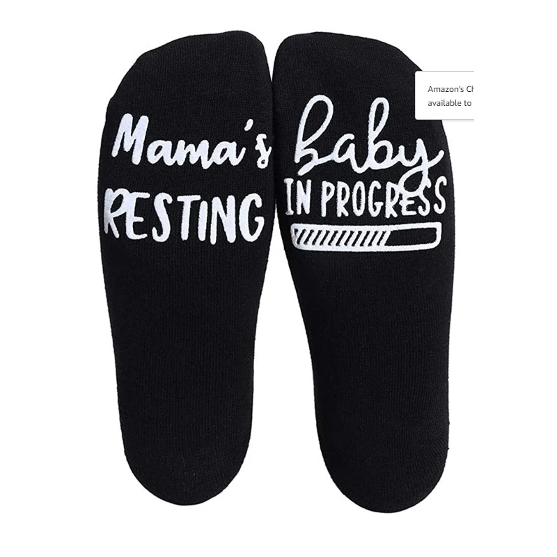 Labor and Delivery Inspirational Fun Non Skid Push Socks for Maternity -\