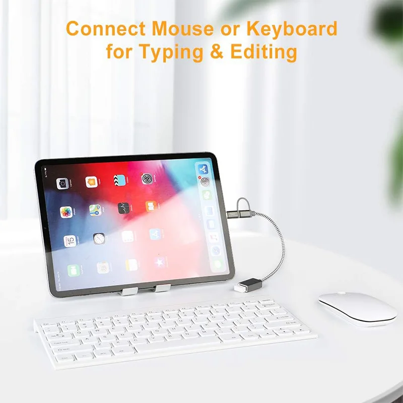 CableCreation-Cable OTG 2 en 1 para Gamepad, adaptador hembra, convertidor para cámara de disco Flash, USB 2,0, tipo C, Micro USB a USB 2,0