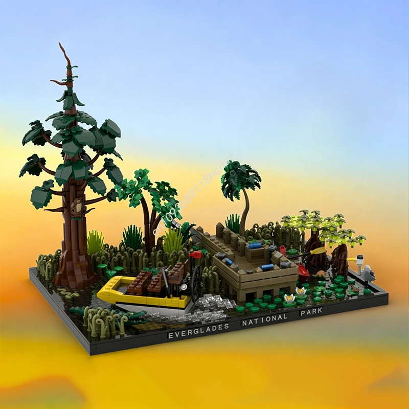 

3118 деталей MOC: Модель-диорама «Эверглейды», конструктор, рождественский подарок, креативная идея для творчества, развивающая игрушка для детей на день рождения