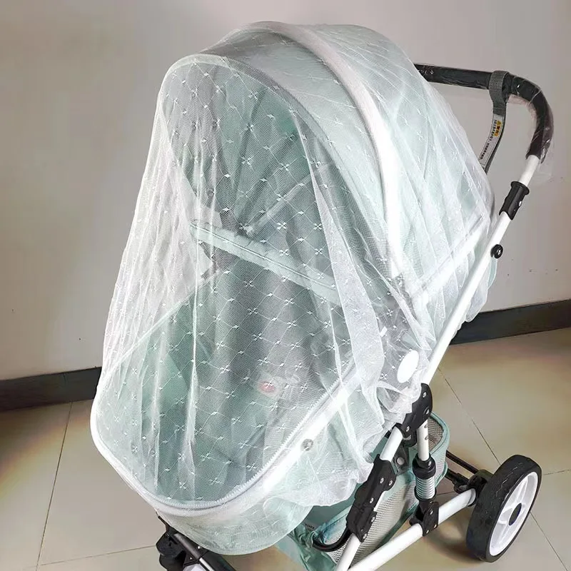 Full Cover Mosquito Net For Baby Stroller, Breathable Mesh Drawstring Mosquito Net For Baby Cradle Crib, Stroller, Cradle