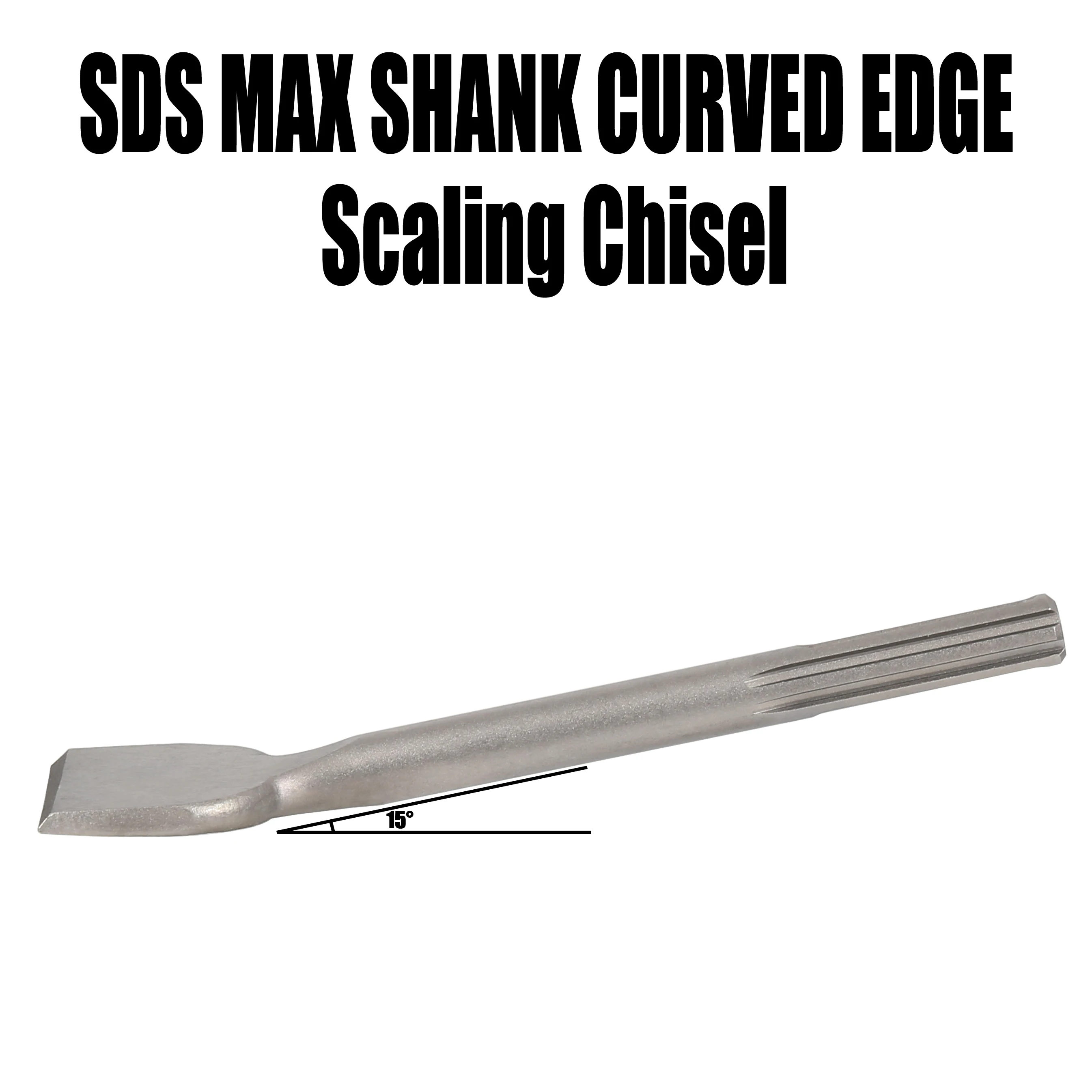 SDS MAX Scaling Chisel 75X250mm Electric Hammer Wide Curved Tile Chisel for Wall Concrete Tile Removal Masonry Drill bit Shovel