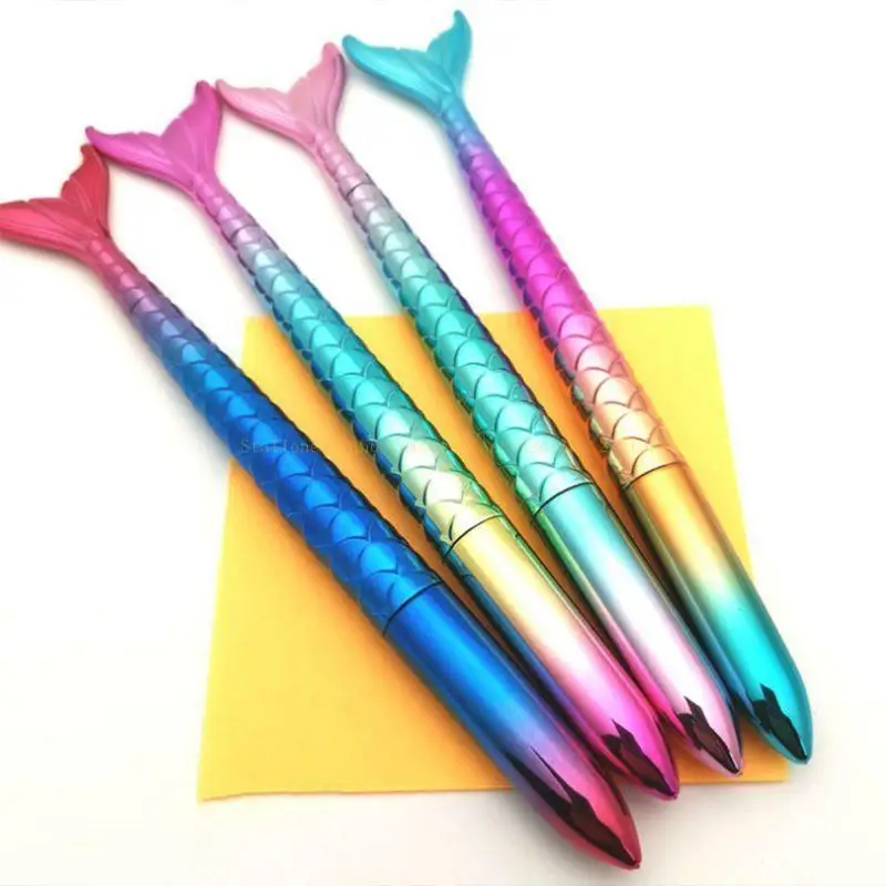 for Creative Color Beautiful Fishtail Gel Pen Cartoon Fish Styling Pen Stu