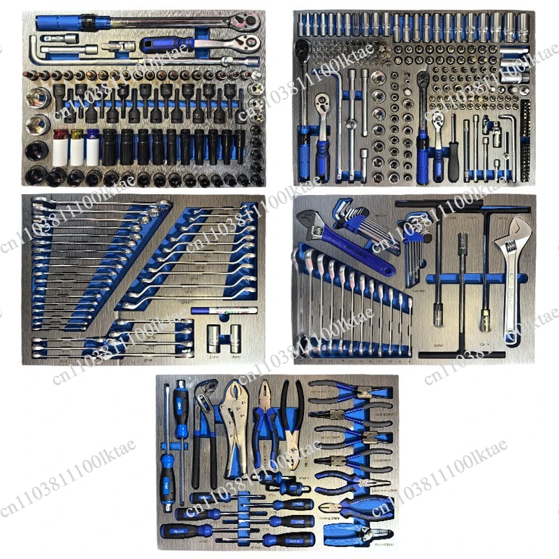 413 auto repair items, complete set of car maintenance and repair shop tool cart combination tool cabinets
