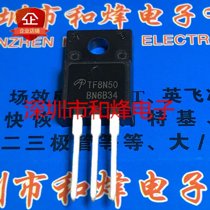 

Original 5pcs/ TF8N50 AOTF8N50 TO-220F 500V 8A