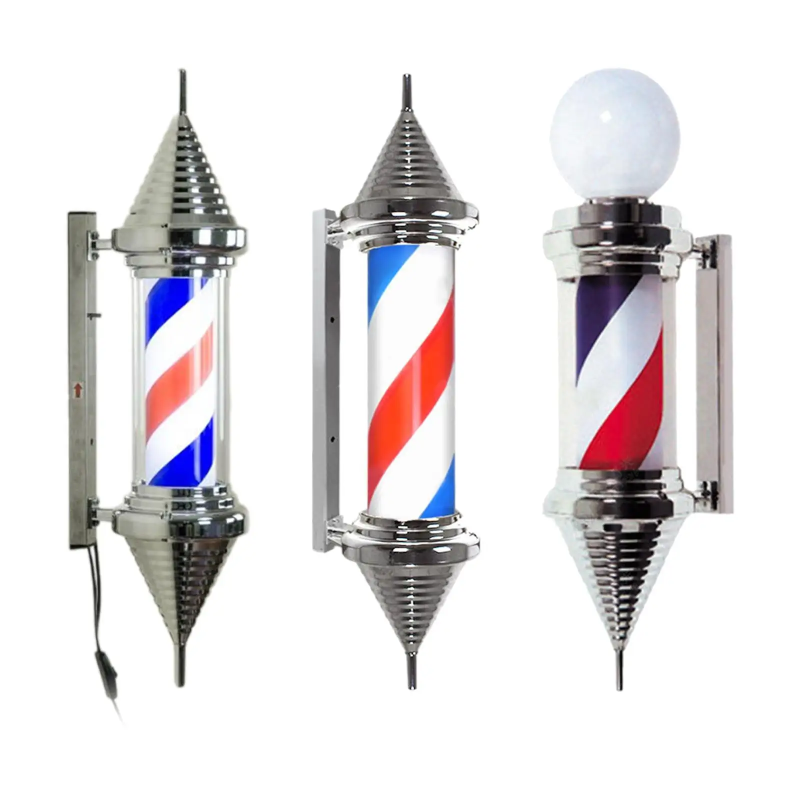 Barber Pole Light Barber Shop Pole LED for Indoor Outdoor Hairdressing Salon