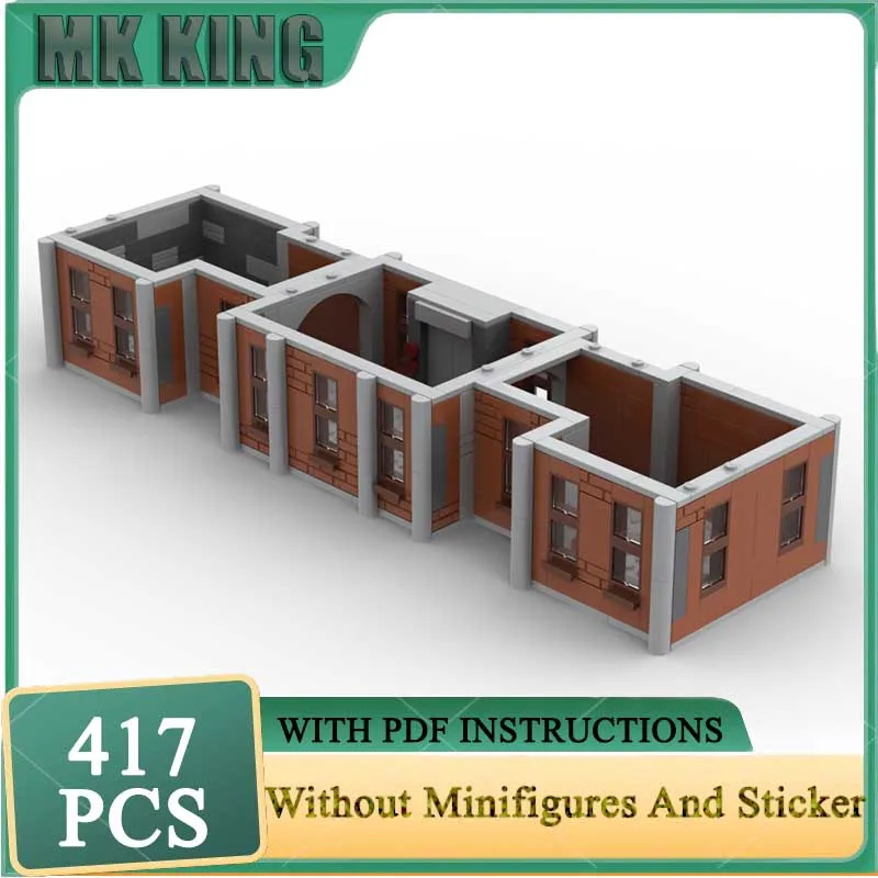 

Movie Model Moc Building Bricks X Mansion Xtra Floor - Facade Only Model Technology Modular Block Toy DIY Set Assembly Gifts