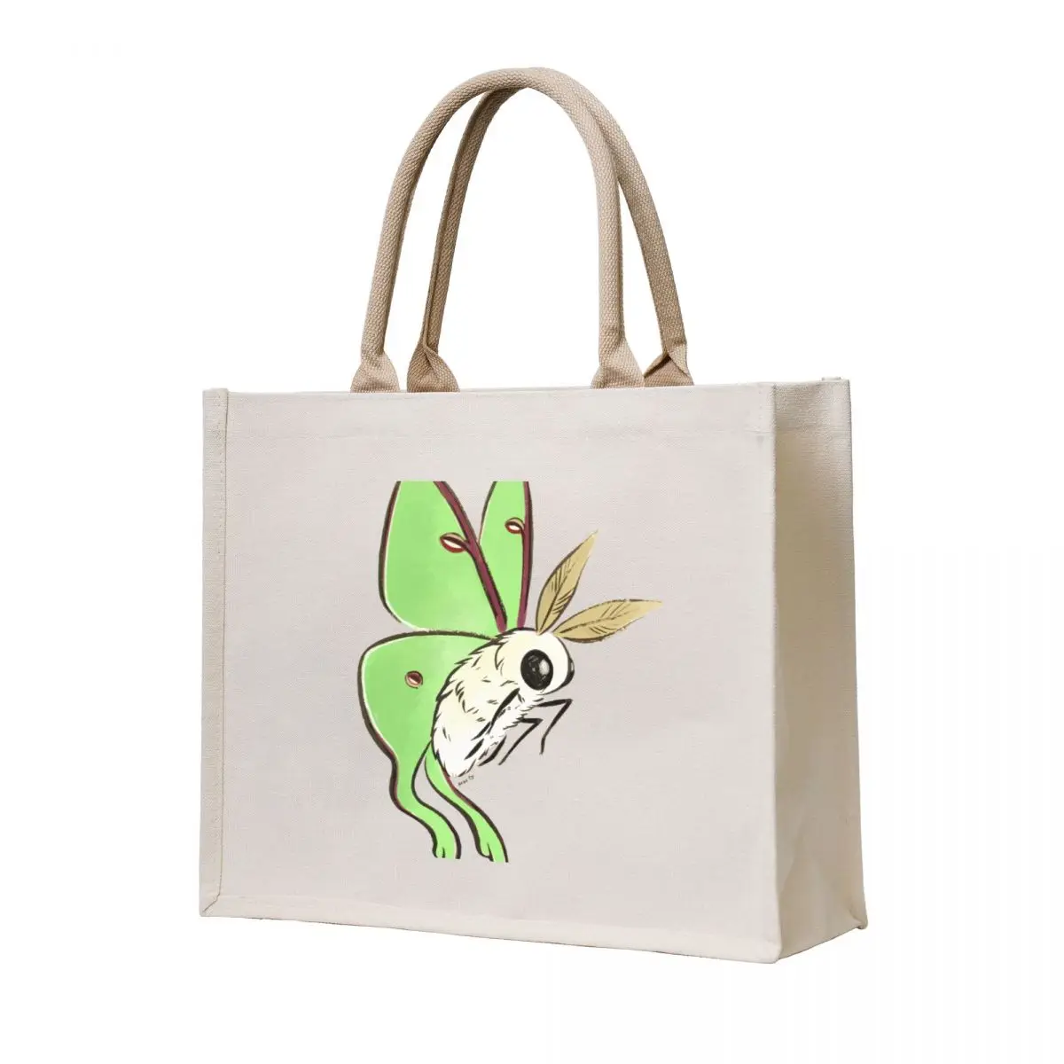 

Fuzzy Cute Luna Moth Tote Bag tote bag women Custom bag Women's shopping