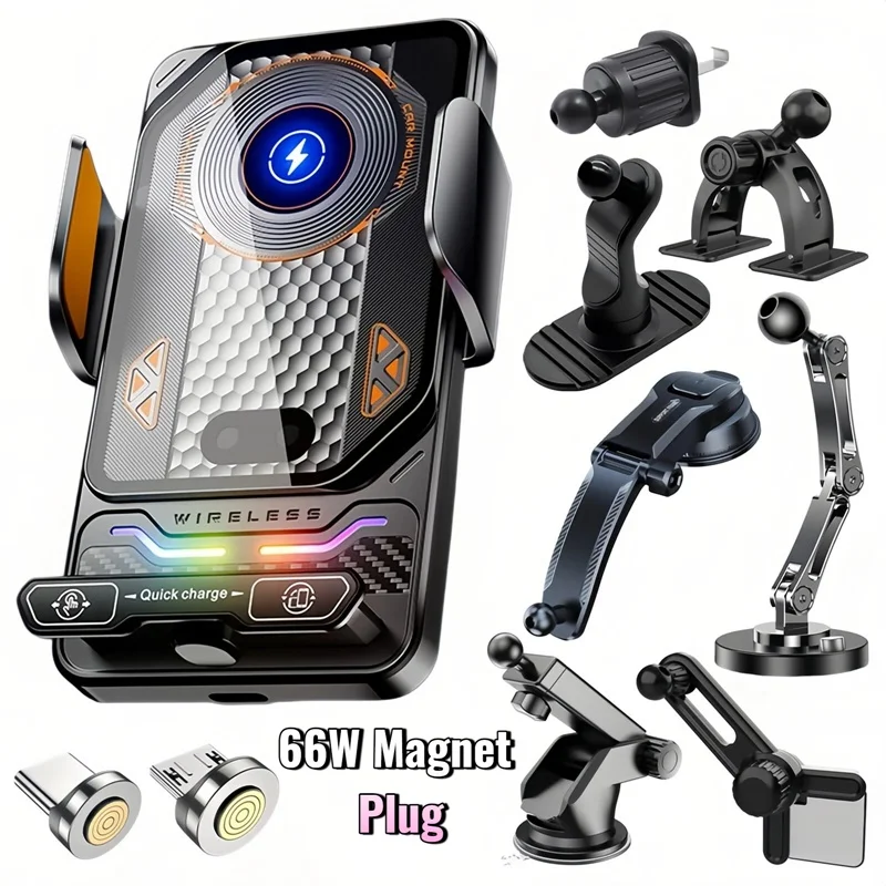 Universal Car Phone Holder 15W Wireless Charger Stand Auto S