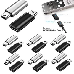 1~10PCS Mini USB to Type C Adapter 5 Pin Male Mini USB to Female USB Type C Data Transfer Connector for MP3 Camera PC