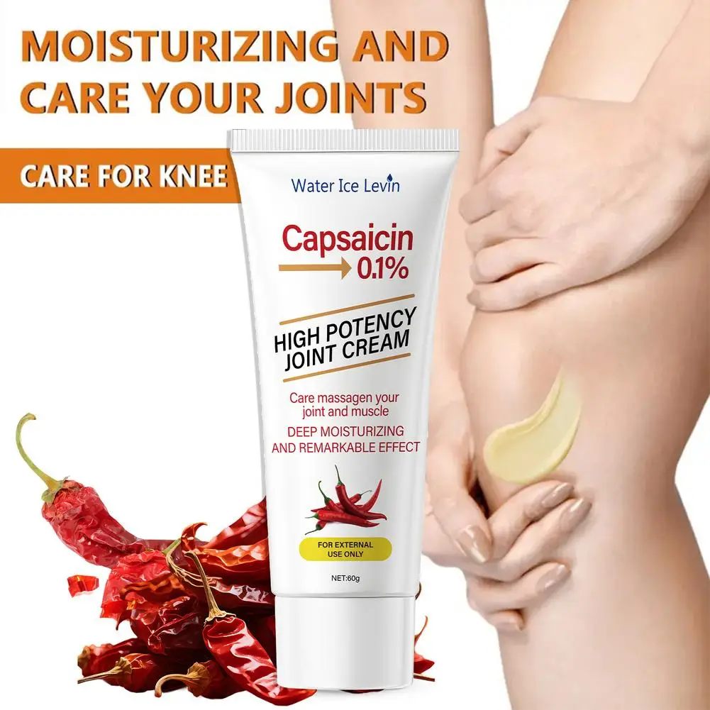 1PC Capsaicin Joint Care Cream Fast Warming Relief for Knees/Elbows/Shoulders,Massage Cream Easily Absorbed Deeply Nourishing