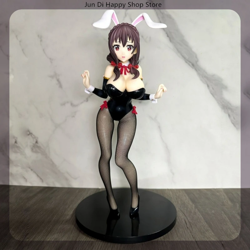 

35cm Konosuba Yunyun Bunny Girl 1/4 Anime Girl Figure Model Statue Boys Collection Desktop Decoration Ornament Toys Gifts
