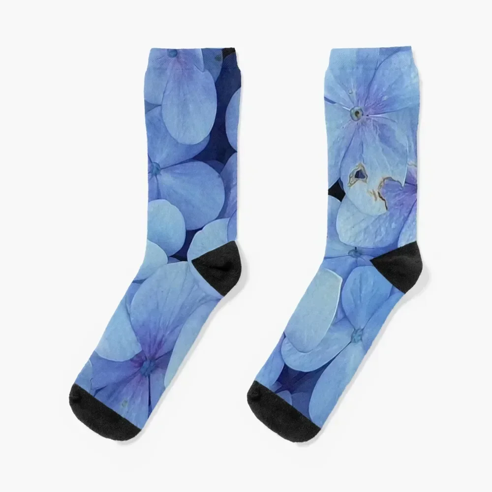 Blue Flowers Socks soccer anti-slip golf designer brand Male Socks Women's