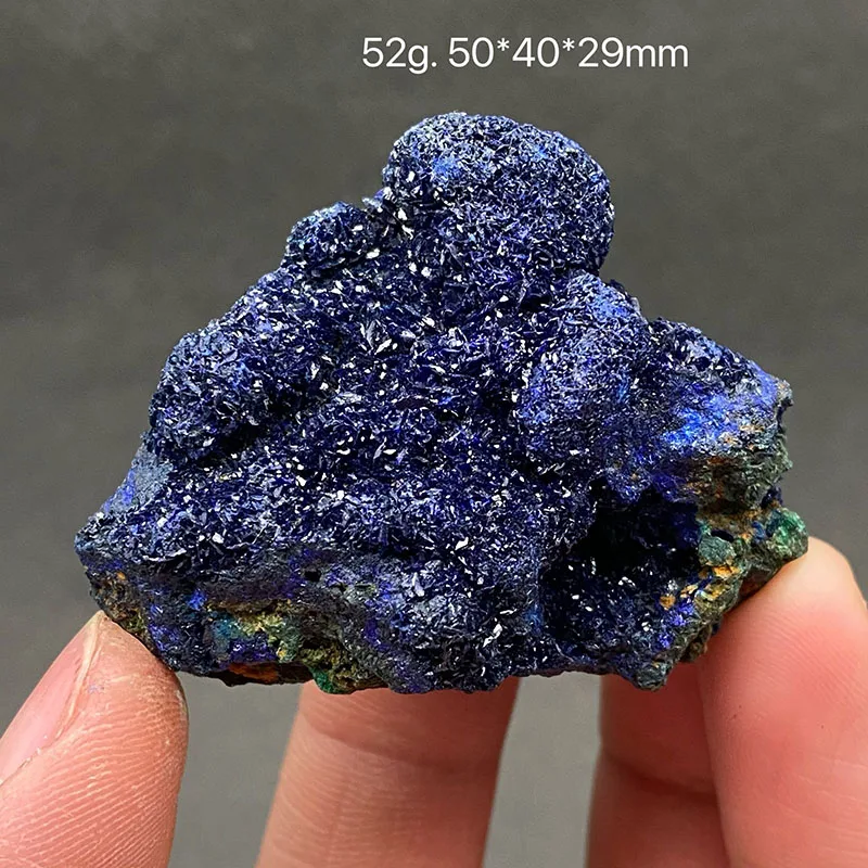 Pierre brute sybiotique azurite 100% naturelle, minéral, cristaux mondés, collection 215, provenant de Chine