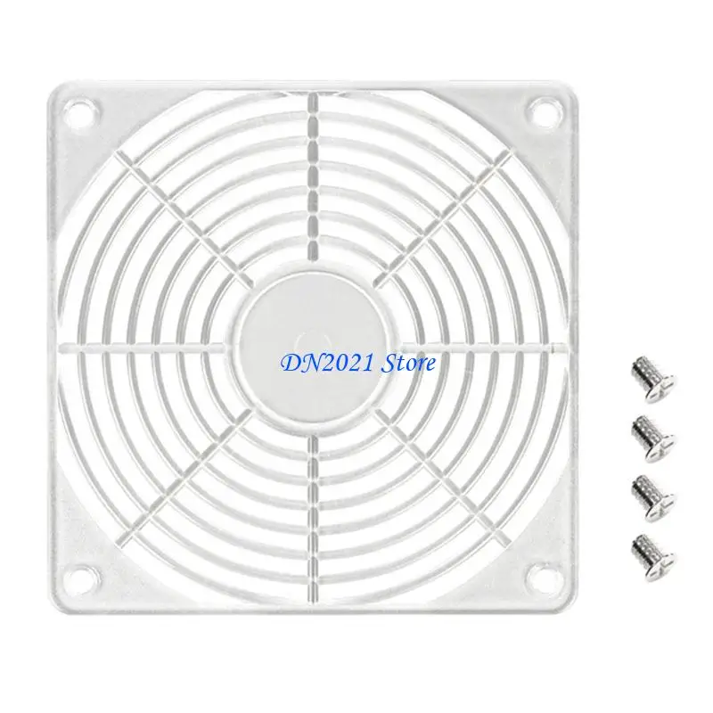 F3KE 12Cm Transparents Black White Fan Mesh Guard With Installation Screws For Computer Case Cooling System Protections