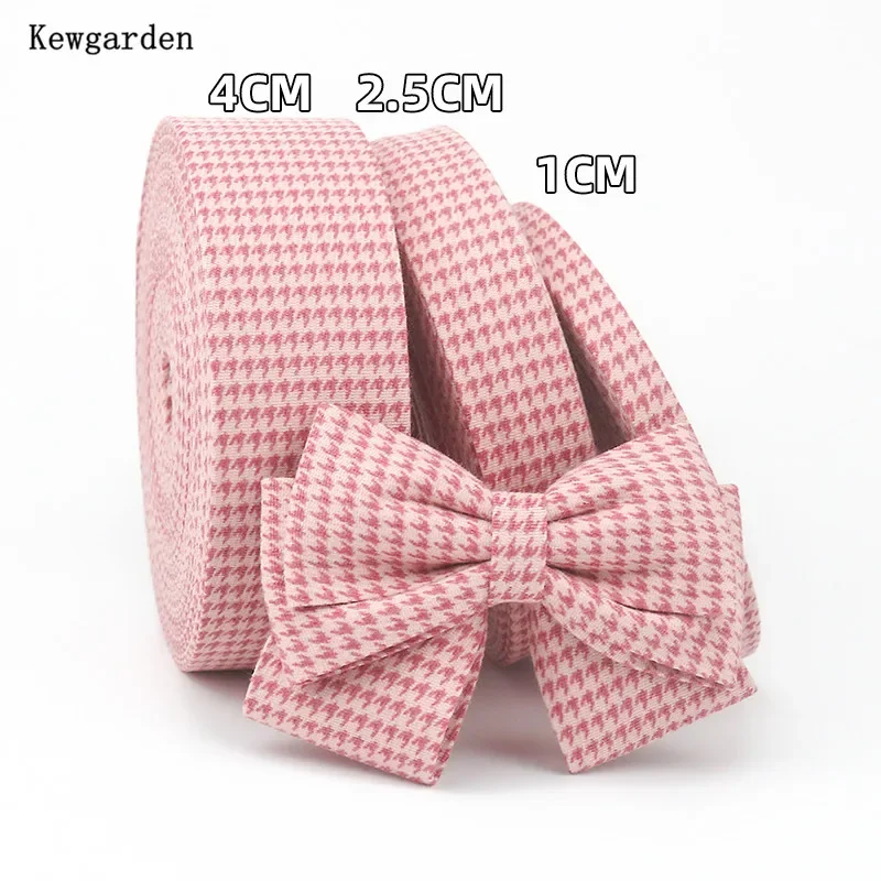 Kewgarden Houndstooth Layering Cloth Ribbon 1-1/2\