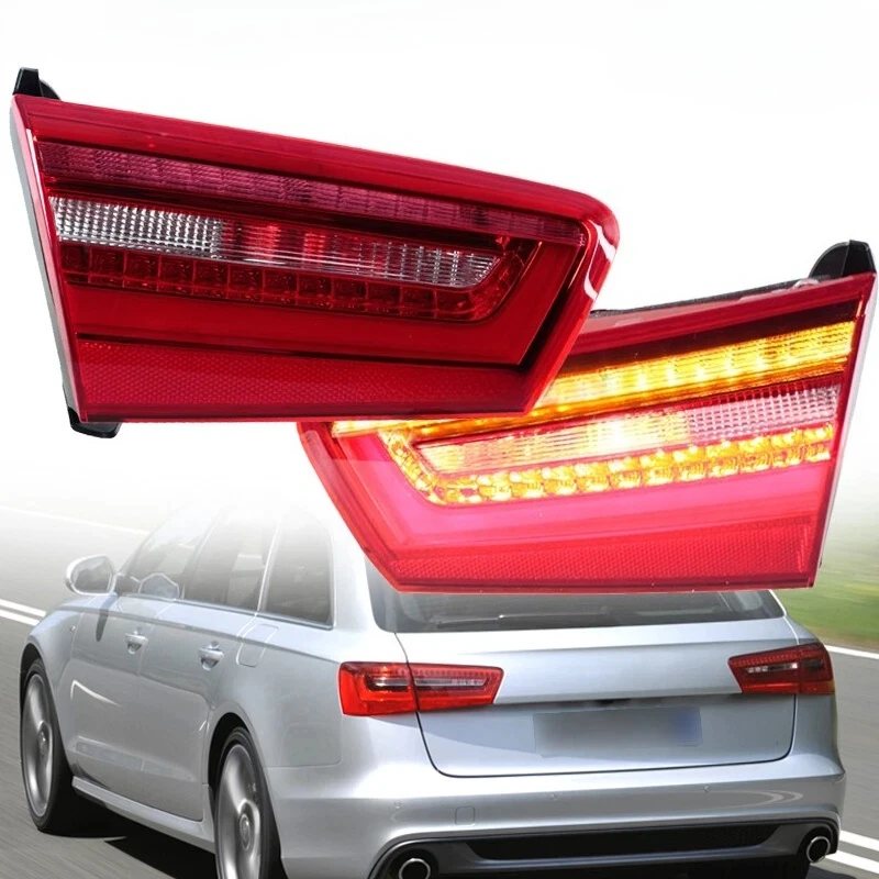 For Audi A6 C7 2012-2015 Sedan Car Rear Inner Tail Lamp Stop Light Turn Signal Lamp Assembly With Bulbs 4GD945093,4GD945094