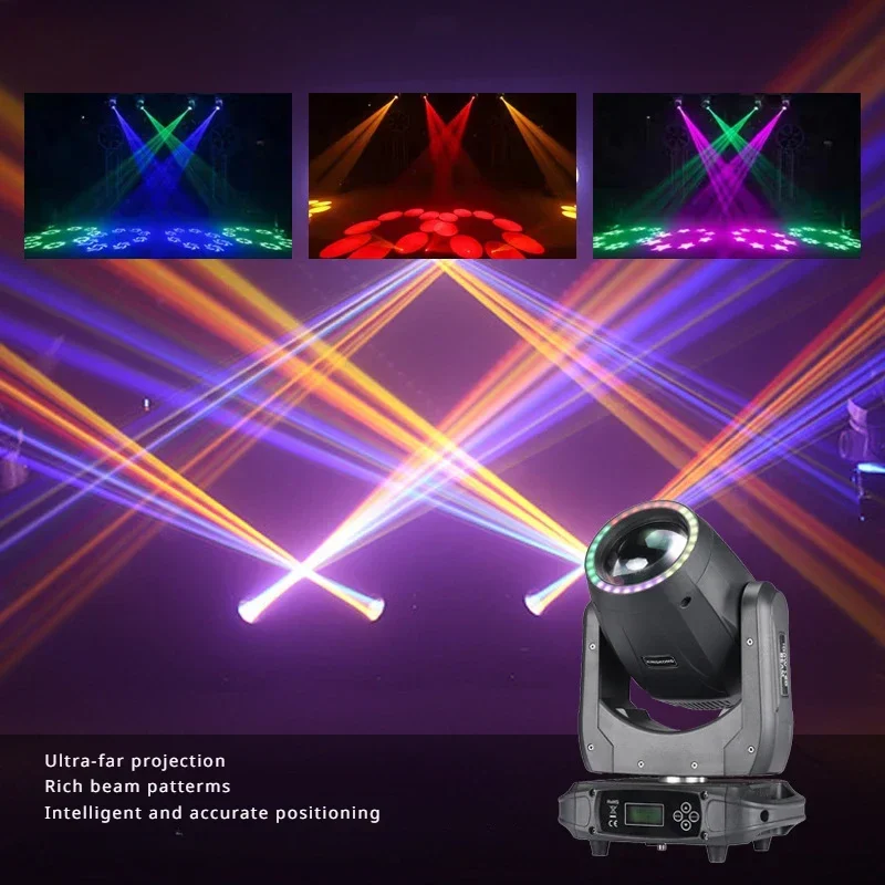 150W Moving Head Beam Light LED Pattern Strip Lights High Brightness Professional Stage Lights DMX Projector Concert Show Decora