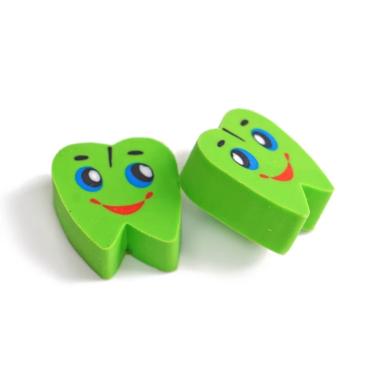 20pcs/bag Rubber Erasers Tooth Shaped Dentist Dental Clinic School Gift Student Mini Erasers Stationery Supplies