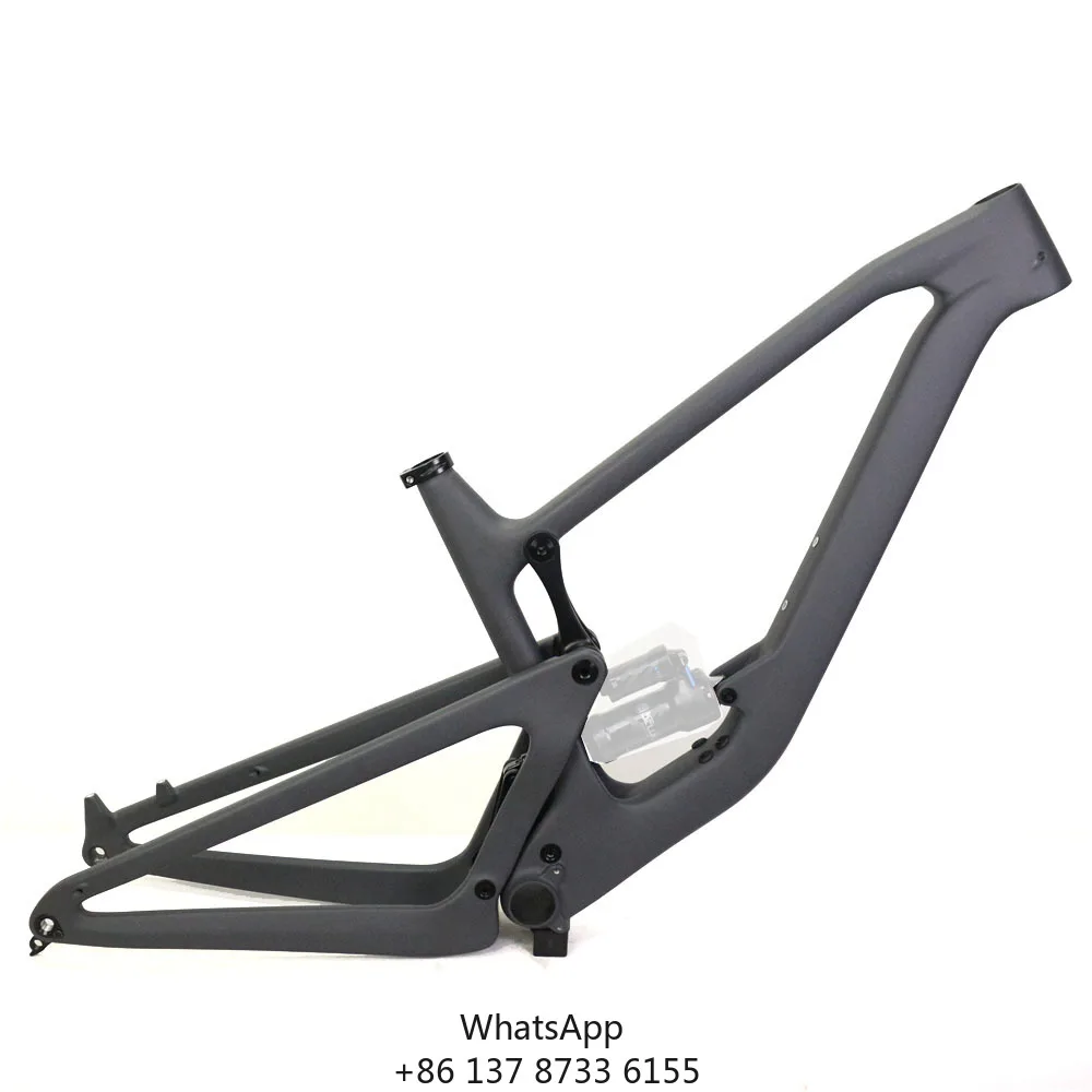 2022 New 29er Boost Full Suspension Carbon Mountain Bike Frame 148*12 15.5 17.5'' 19.5 Inch Carbon Mountain Bike Frameset