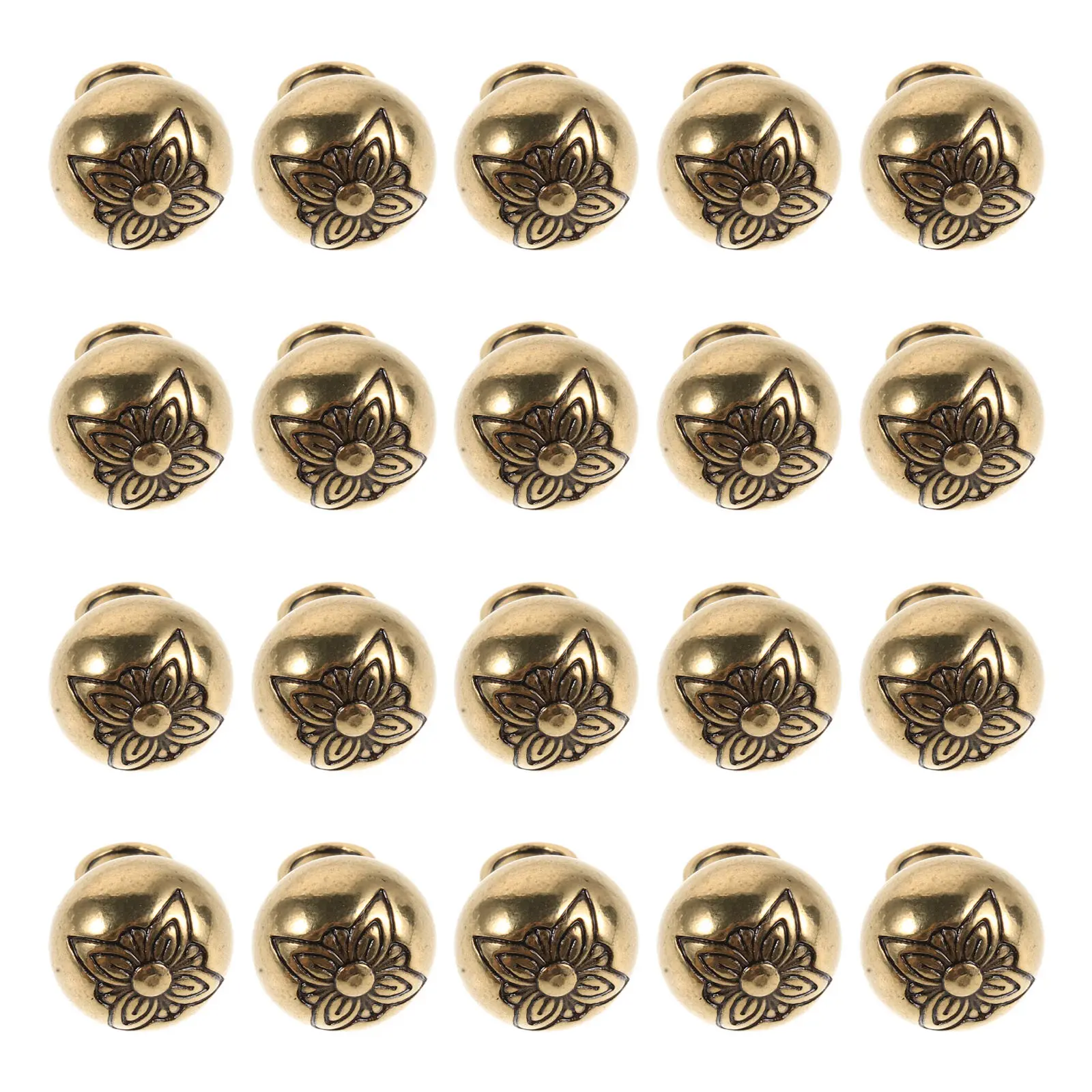 20 pcs Pendant DIY Jewelry Accessories Making Charms Necklace Alloy Halloween Christmas New Year Brass Vintage Bell Finish Solid