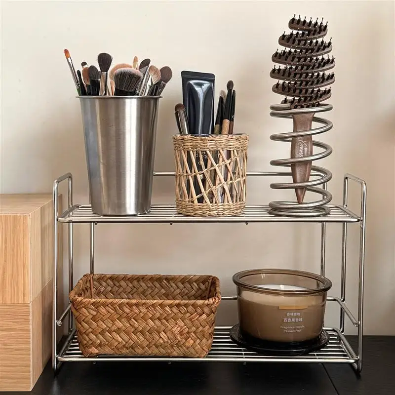

Новый настольный органайзер 2025 года: многоуровневый, роскошный, матовый, для кухни, ванной, раковины, для хранения чашек и зубных щеток, для дома