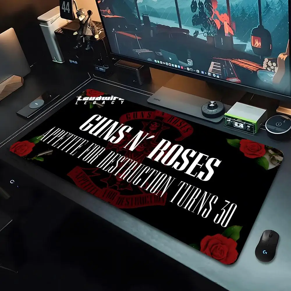 Guns N Roses Good Time Mouse Pad xxxl Gamer Mousepad Large Mouse Mat Natural Rubber Desk Rug PC Sexy Desk Mats Design