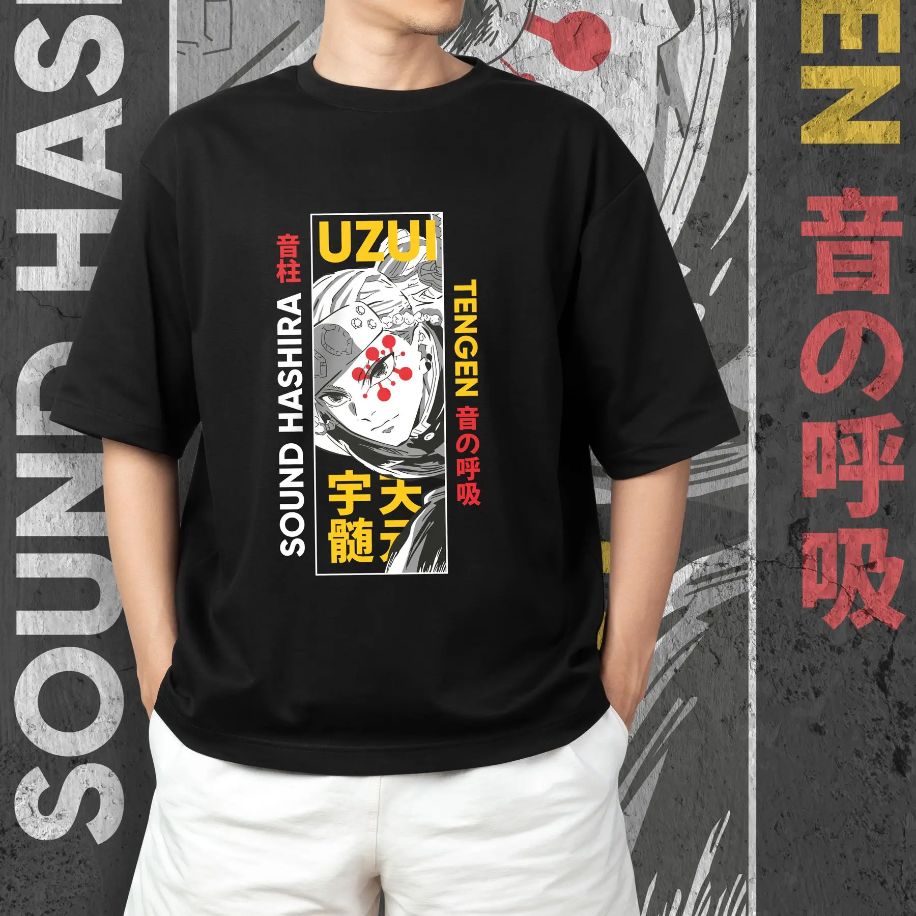 T-shirt with Demon Slashing Blade print - Tengen Uzui 3