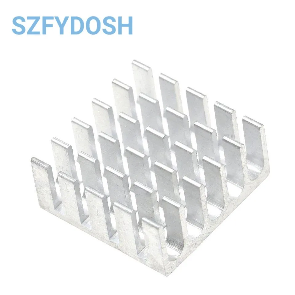 5PCS Heatsink Radiator Cooler Radiator 22x22x10MM High Quality Silver Slot Heat Sink 