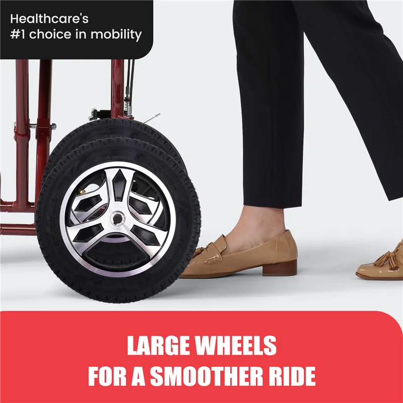 Precision Elderly Electric Wheelchair Scooter 12Inch Wheel 12 1/2X2 1/4 Pneumatic Tire Inner Tube Wheel Hub Equipment Ti image 4