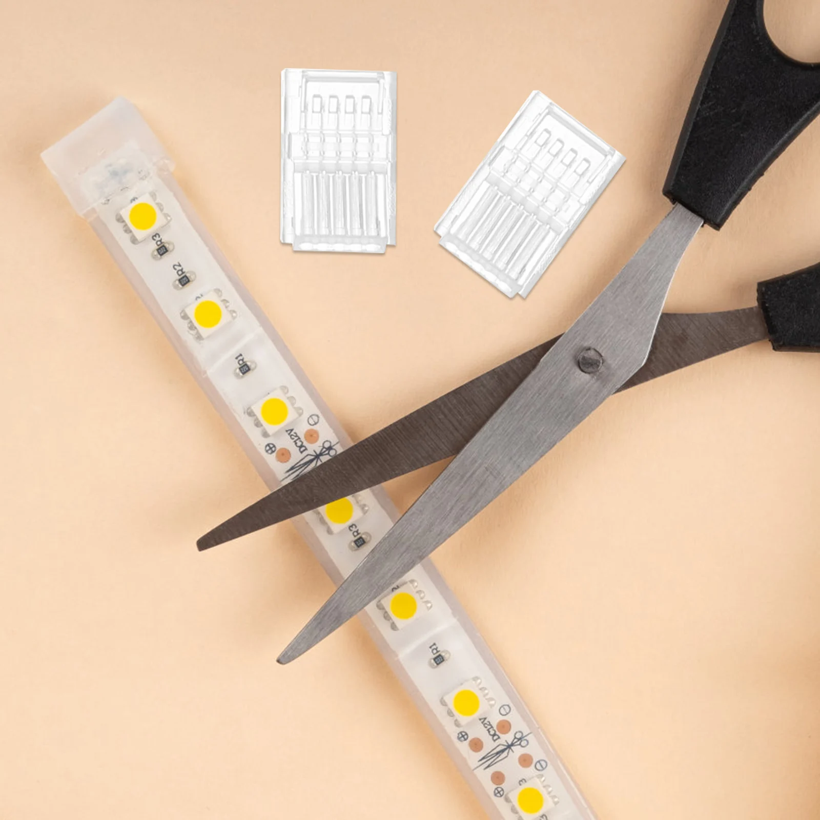 

LED Light Strip Connector Solderless 5 Pin Connectors for Strip Lights Tape Extension Cable Lightweight Stable Characteristics