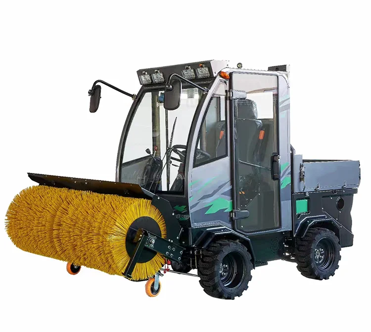 Aratroia da guida tipo ATV con quattro ruote e spingitore da neve multifunzionale per la pulizia delle strade invernali