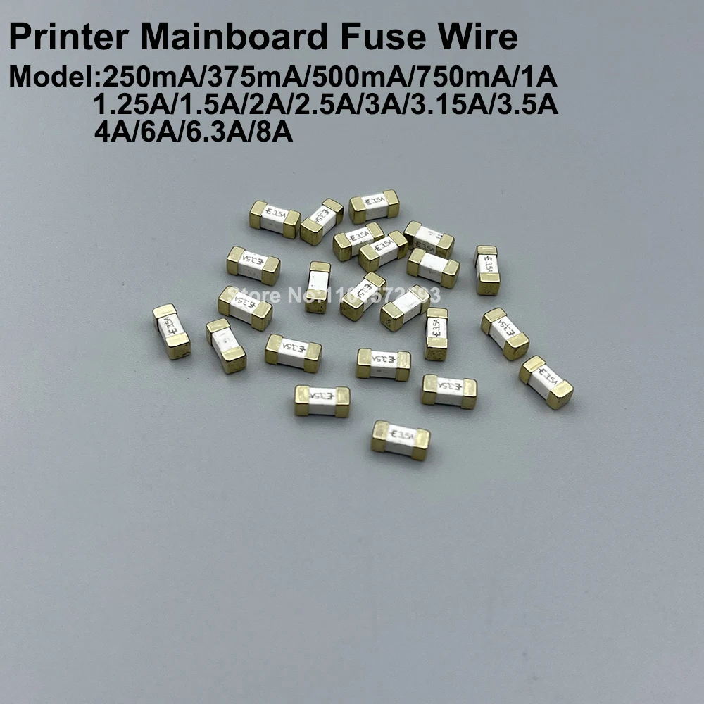 10PCS Inkjet Printer Mainboard Carriage Card Fuse Safety Wire Tube for Mutoh RJ900 VJ1204 VJ1604 VJ1624 Mimaki JV33 Roland XC540