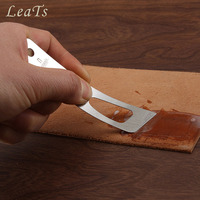 Nattools Stainless Steel Gluing Sheet DIY Handmade Leather Gluing Auxiliary Tools Gumming Glue Gluing Carving Stitching Tool
