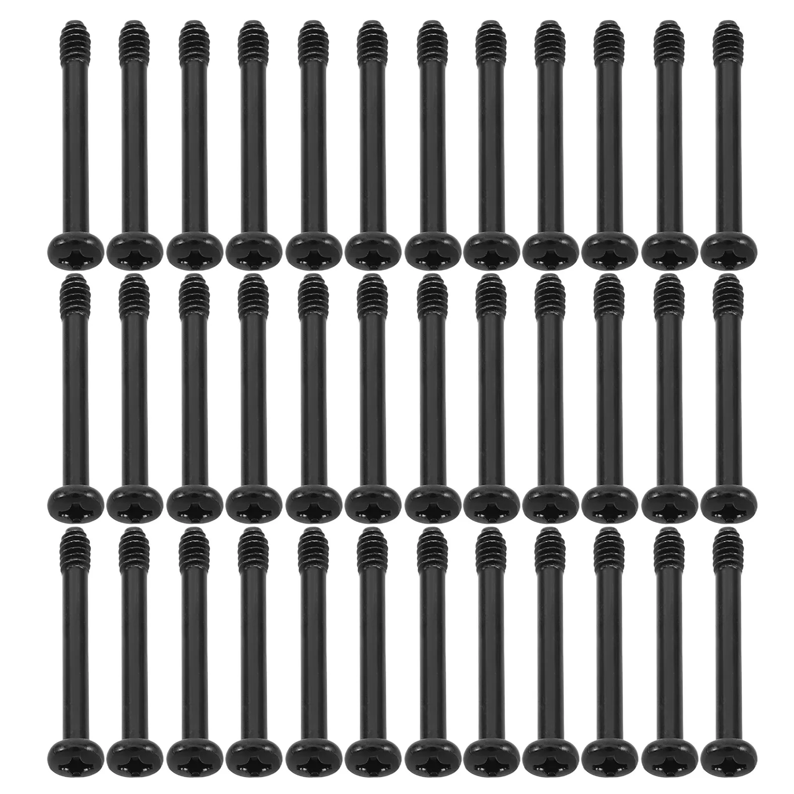 100Pcs Computer Fan Screws Flat Head Long Radiator Mounting Screws Kit for Pc Case Cooling Fan Replacement Computer Case Parts