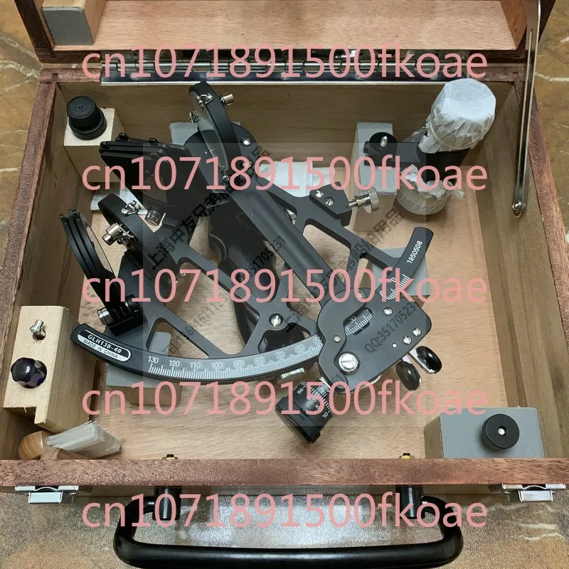 IMPA370334 Nautical Marine Sextant GLH130-40 Measuring Navigator Wooden Box Packaging All Copper with Light
