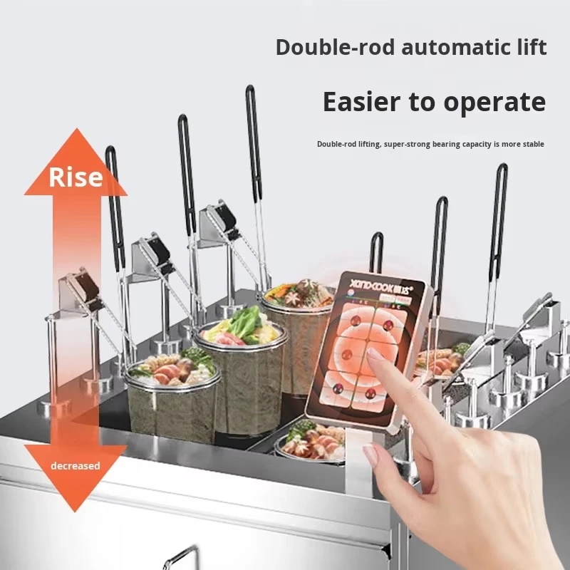Smart Kitchen Smart Fully Automatic Commercial Noodle Cooking Machine Timer Remote Monitoring Energy Saving Mode