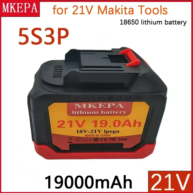 100% Brand New 21V 5S3P Lithium-ion Rechargeable Battery Suitable lpega For Replacing Batteries Of Cordless Electric Tools