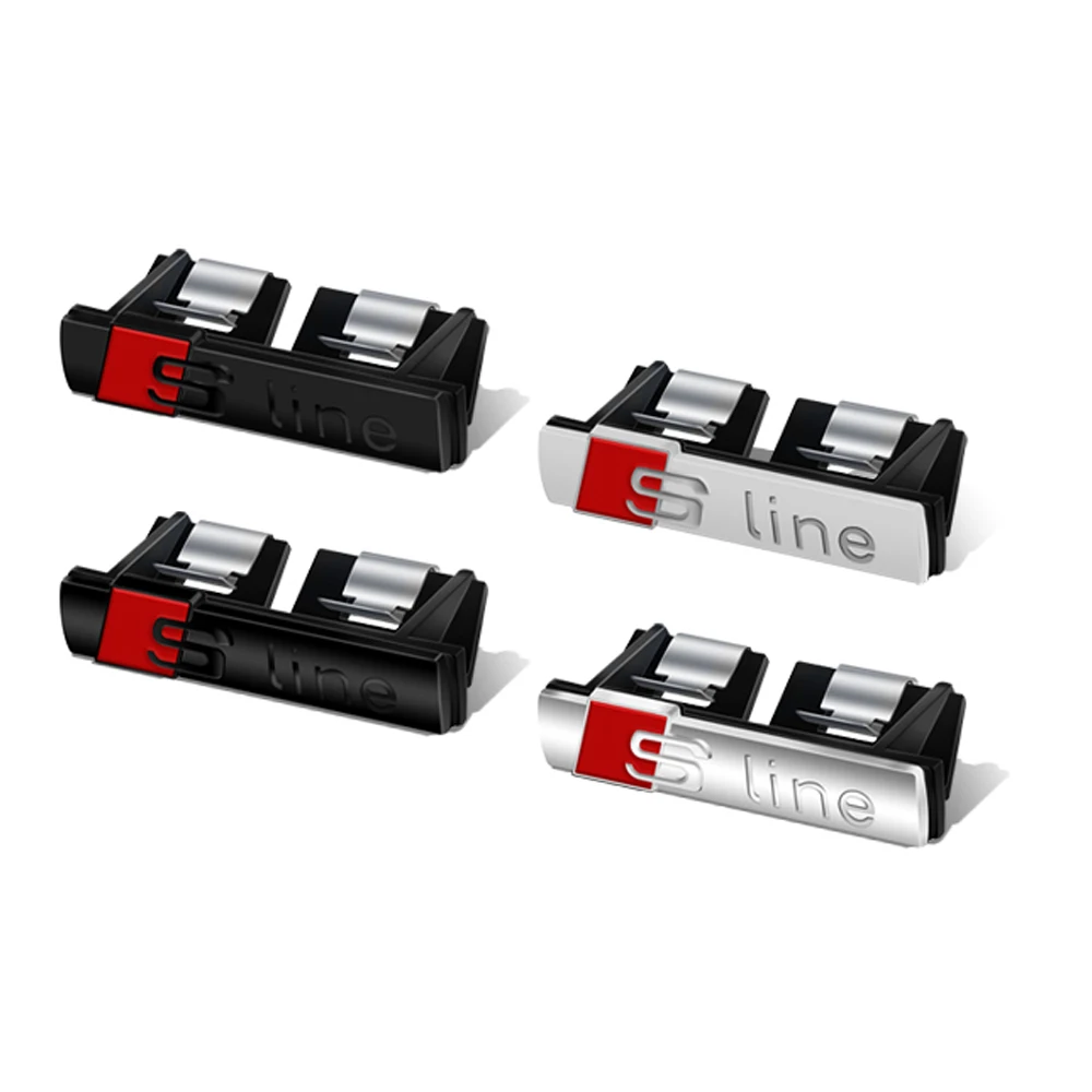 تصفيف السيارة شعار الشواية الجبهة هود شارة شبكات اكسسوارات السيارات لأودي Sline S Quattro A4 B8 A3 8P A6L S3 C7 8V S6 S7 S8 B6