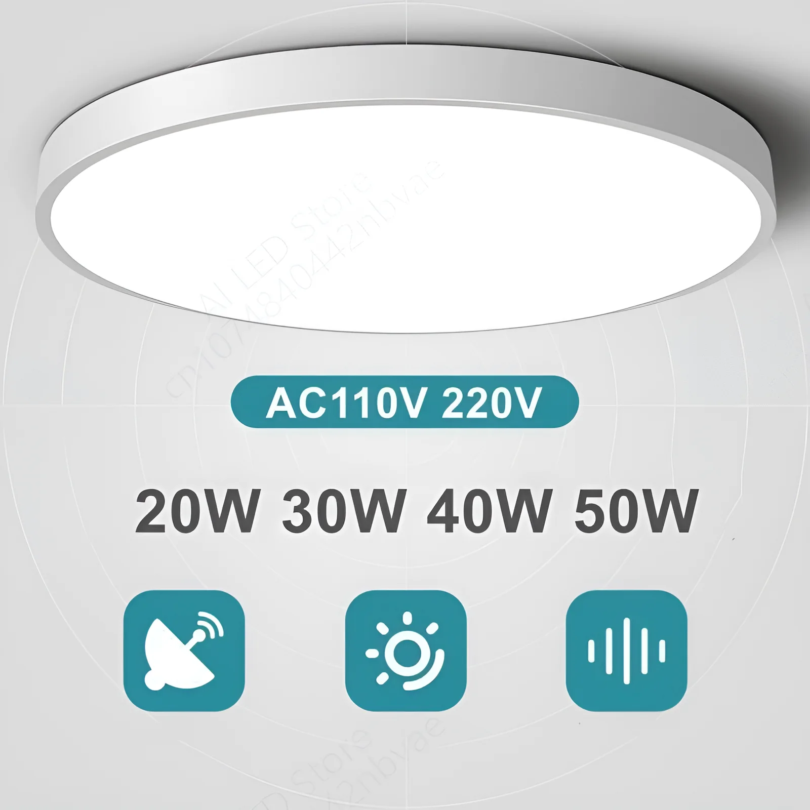 

Led Ceiling Lamp 20W 30W 40W 50W Light energy saving For Living Room Round Panel Lamp Bedroom Kitchen Balcony Corridor Lighting