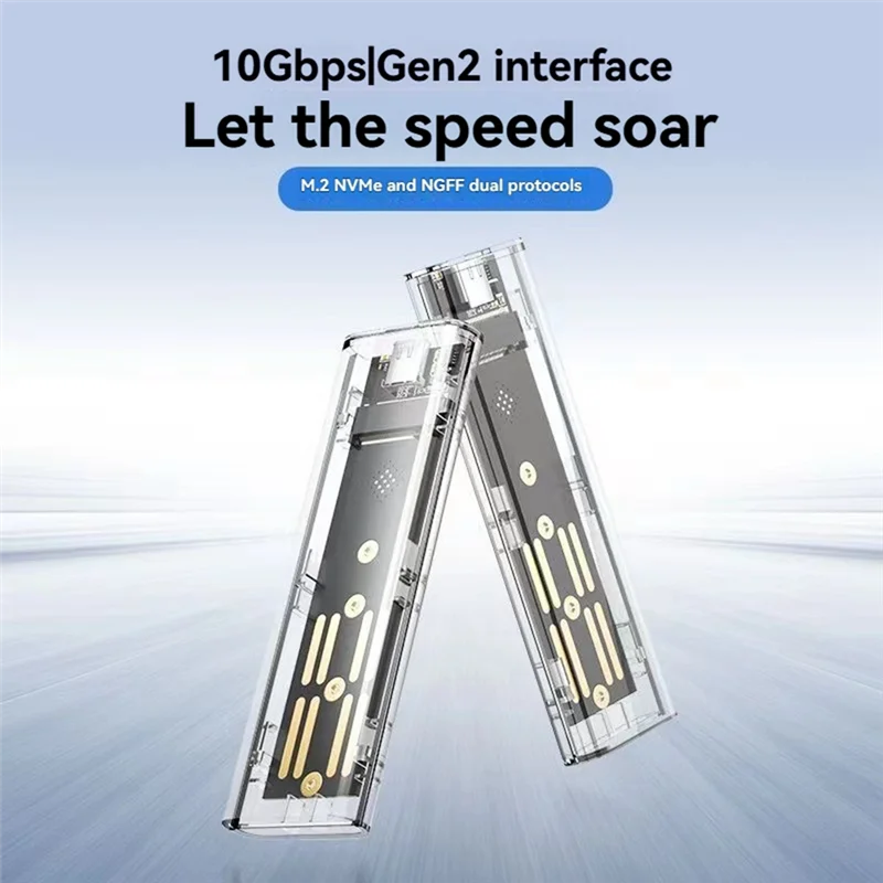 Superior-rgb m2 nvme ssd caso m.2 ngff nvme ssd gabinete 10gbps m.2 para tipo-c gabinete de disco rígido para chave b m chave m & b ssd
