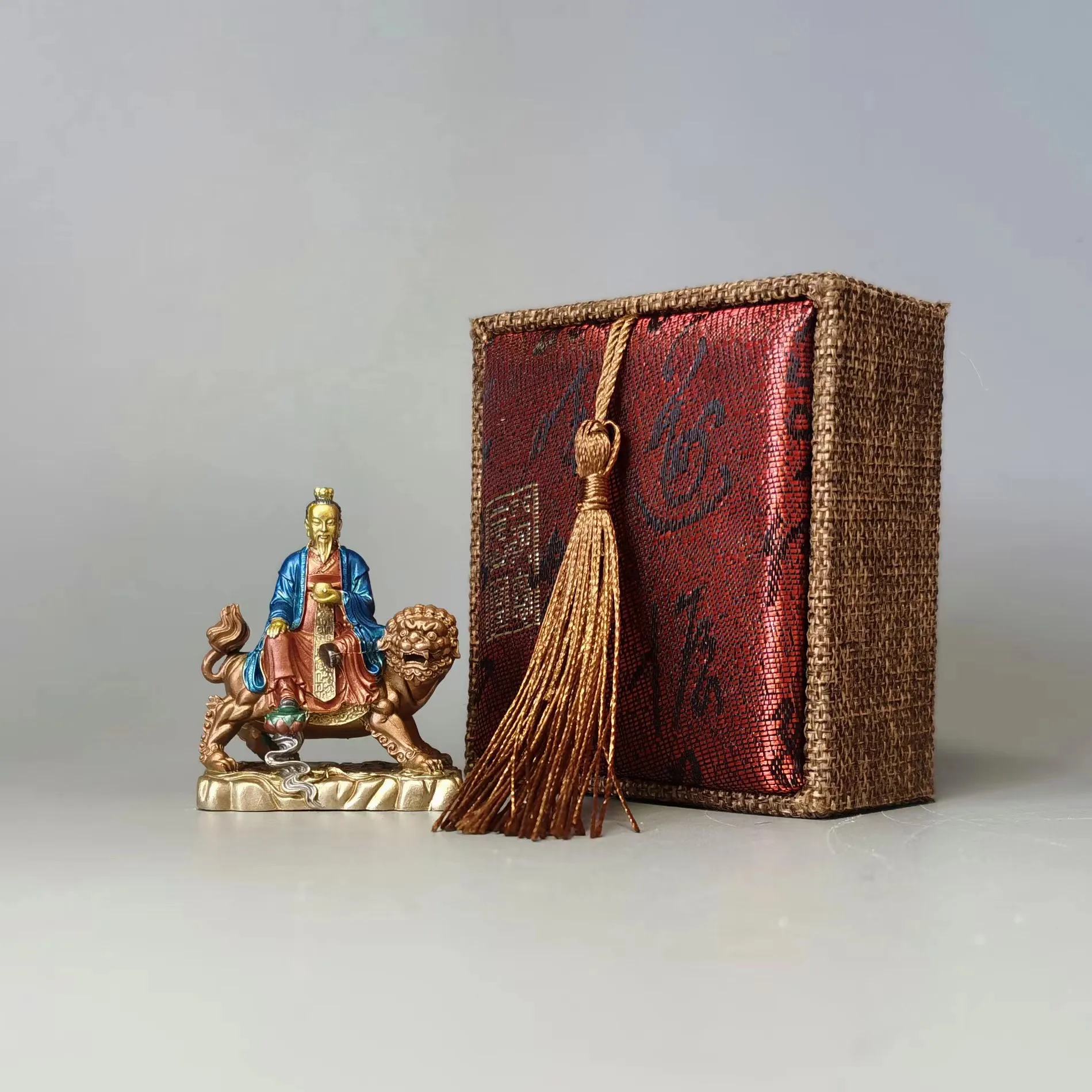 Taiyi Tianzun Qinghua Emperor Pure Solid Hand Painting Xuanwu God Decoration Zhenwu Tati