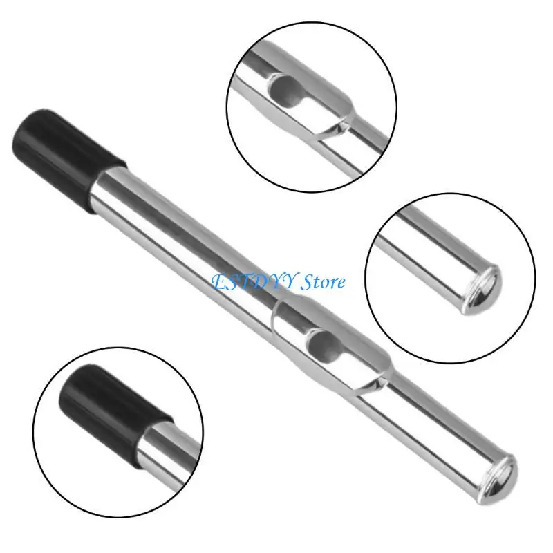 G6DE 23cm Silver Flute Headjoint Flute Mouthpiece Replacement Professional Flute Head Joint Present for Every Flautists