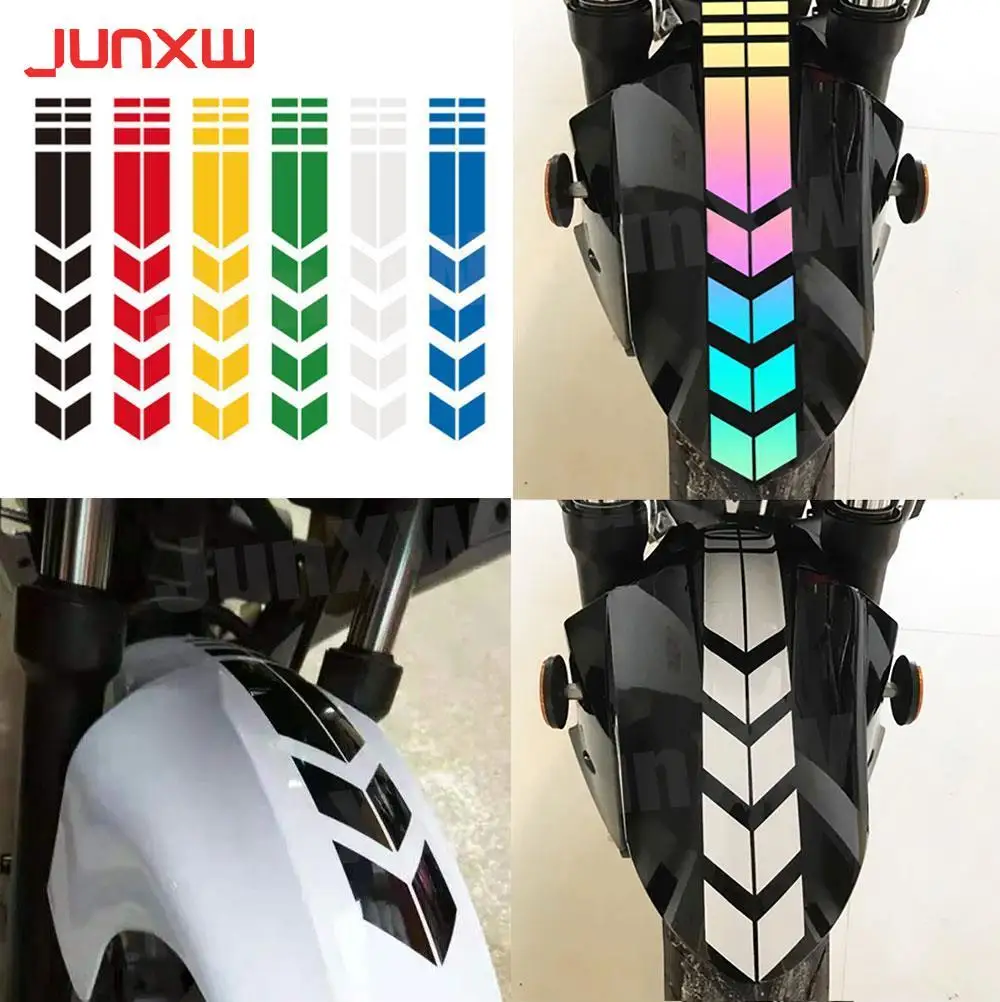 Motorcycle Arrow Stripe Stickers for Universal Body Kits Paste Waterproof Oilproof Reflective Sticker Motorbike Tape Decal