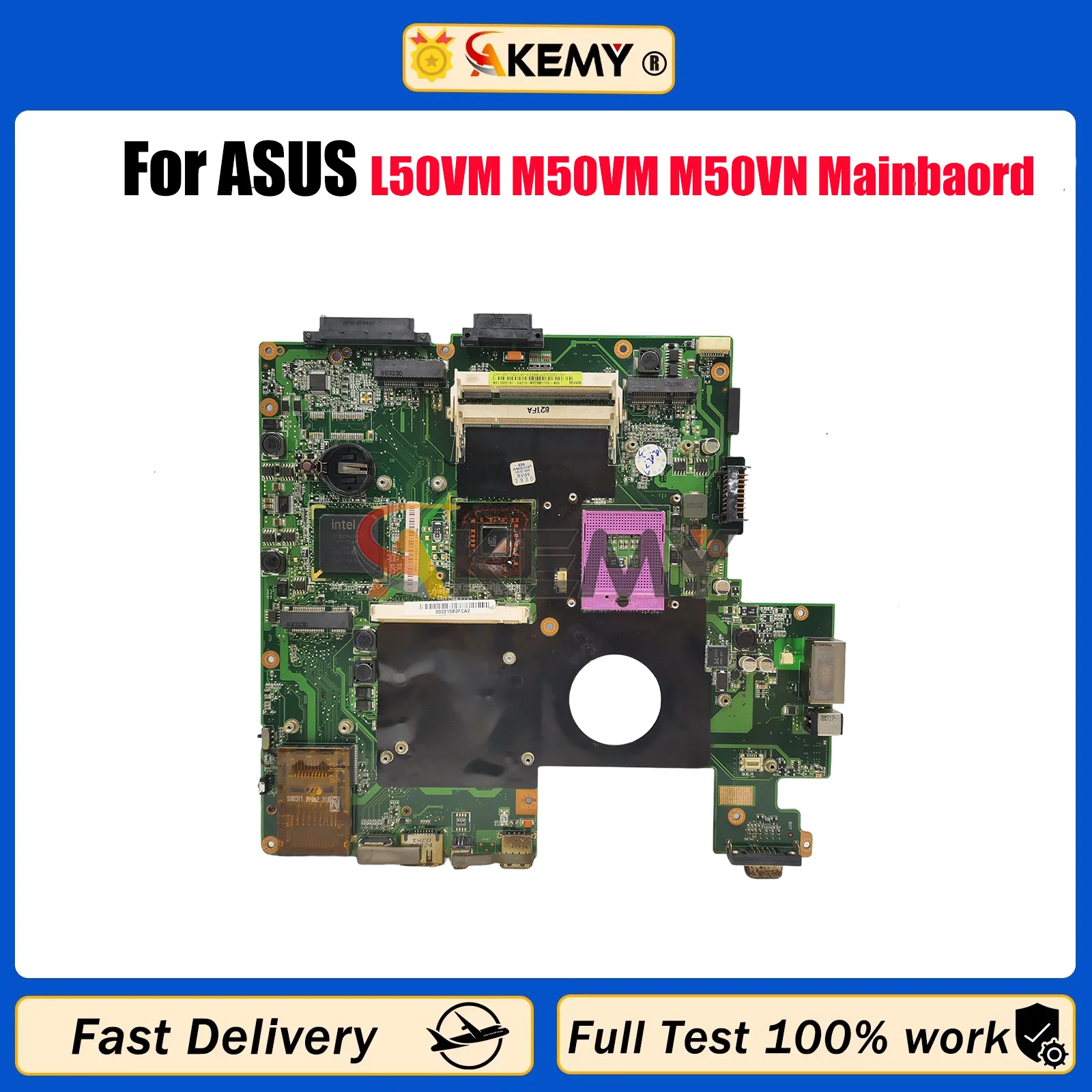 

M50VM Laptop Motherboard For ASUS M50V M50VM M50VN Notebook Mainboard This item is in stock 100% tests OK fast shipping