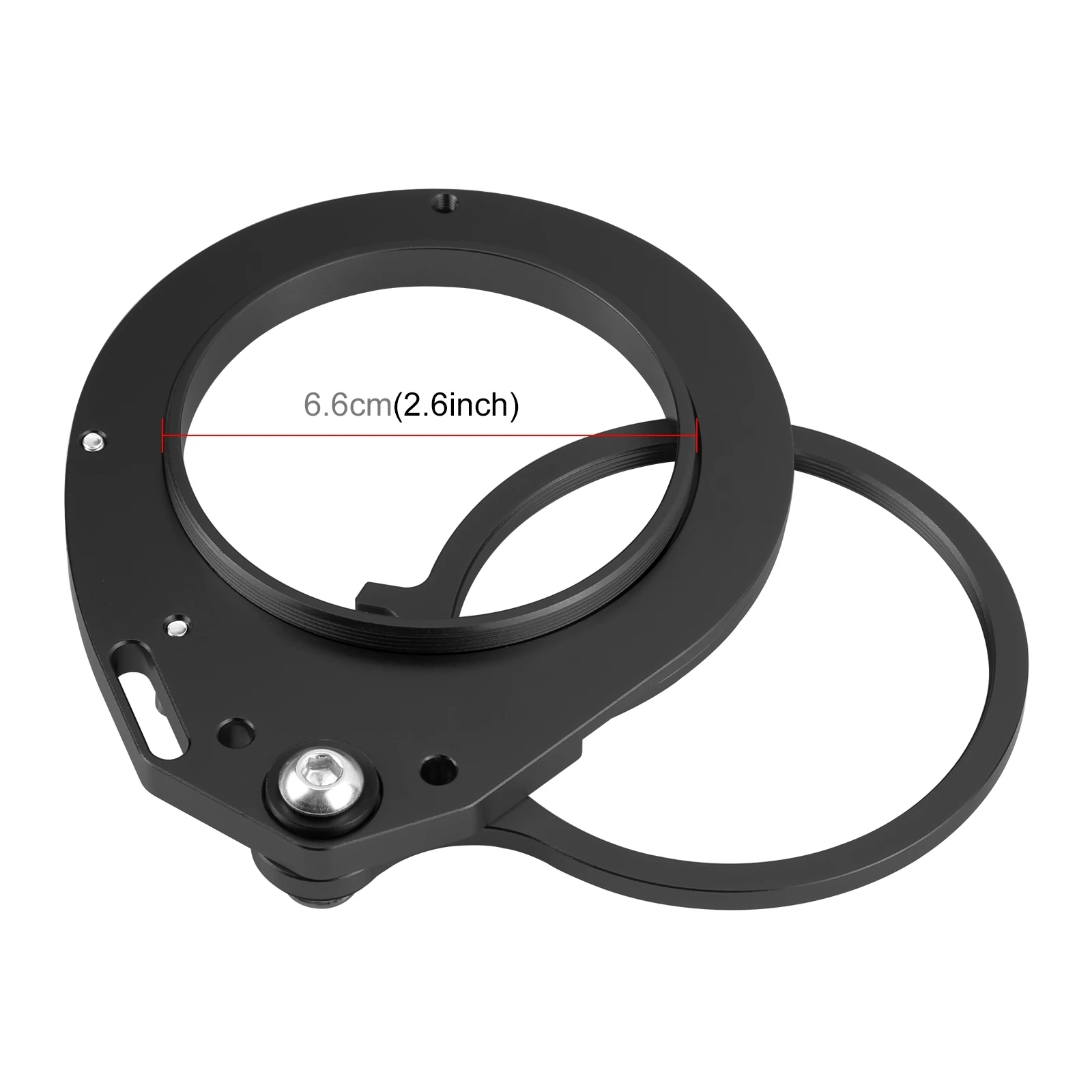 PULUZ Aluminum Alloy 67mm to 67mm Swing Wet-Lens Diopter Adapter Mount for DSLR Underwater Diving Housing