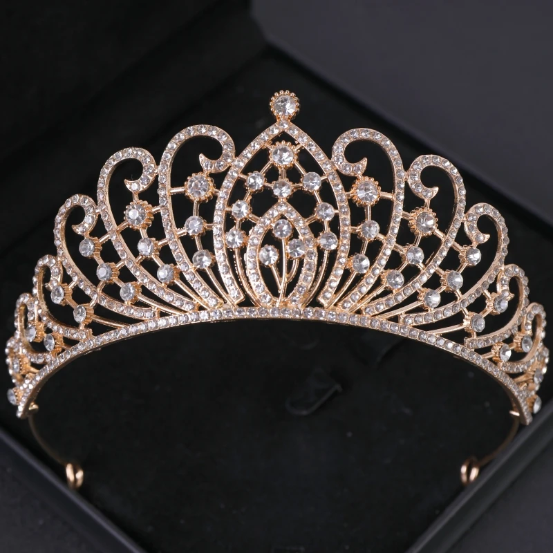 Хрустальная Корона в стиле барокко, тиара, вечерние диадемы для женщин, свадебные аксессуары для волос, ювелирные изделия, диадемы и короны, подарки на день рождения на день Святого Валентина