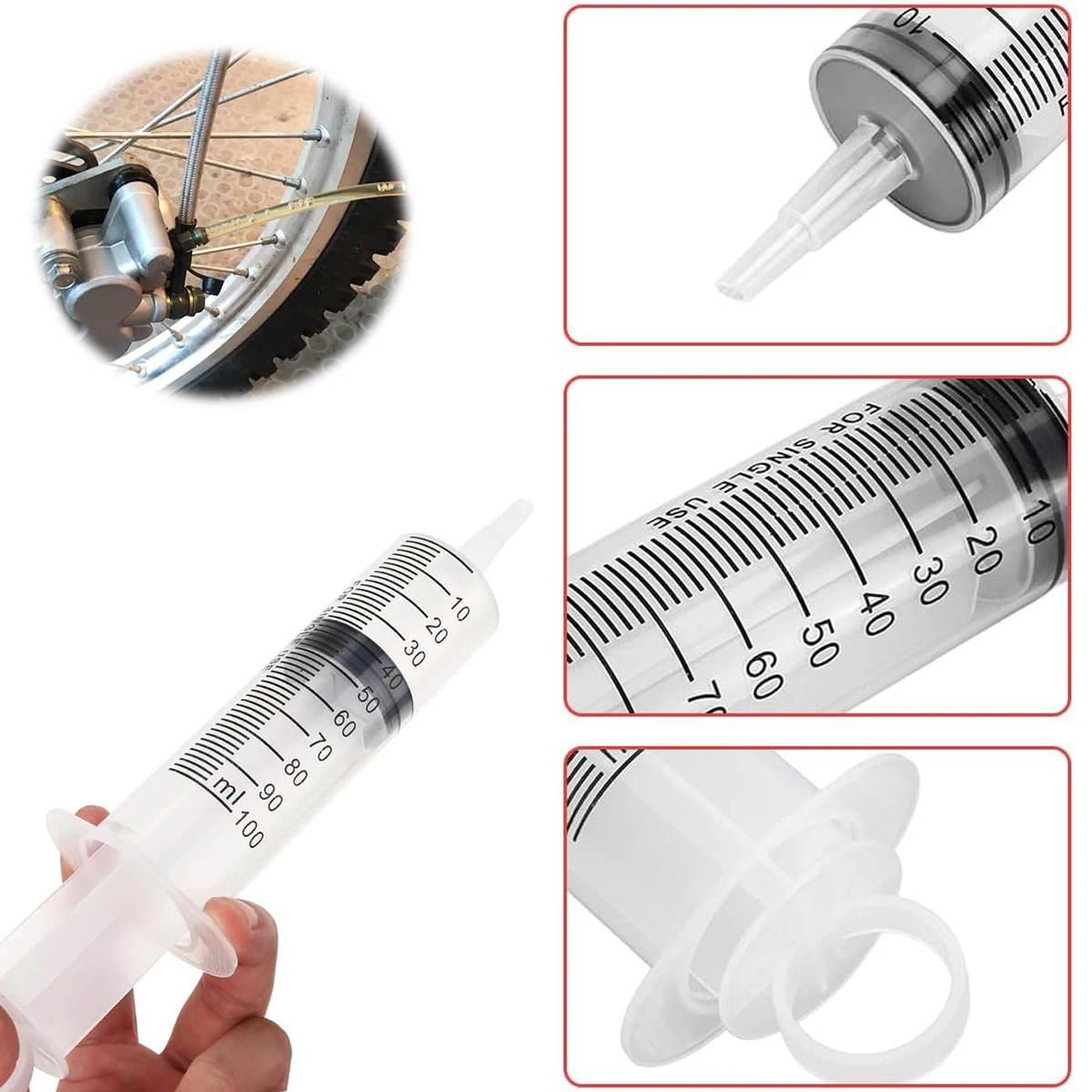 Brake Bleed Kit Hydraulic Disc Clutches Bleeding Set Oil Fluid Extractor Bleeder Tool Universal Bleeder Pump Exchange Adapter