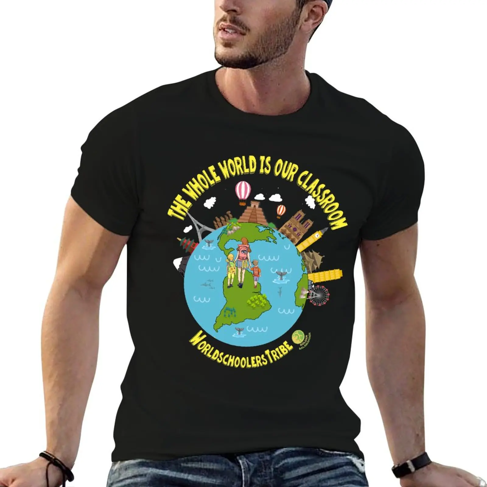 The Whole World in Our Classroom T-Shirt oversizeds rapper graphic tees customizeds customs design your own plain t shirts men